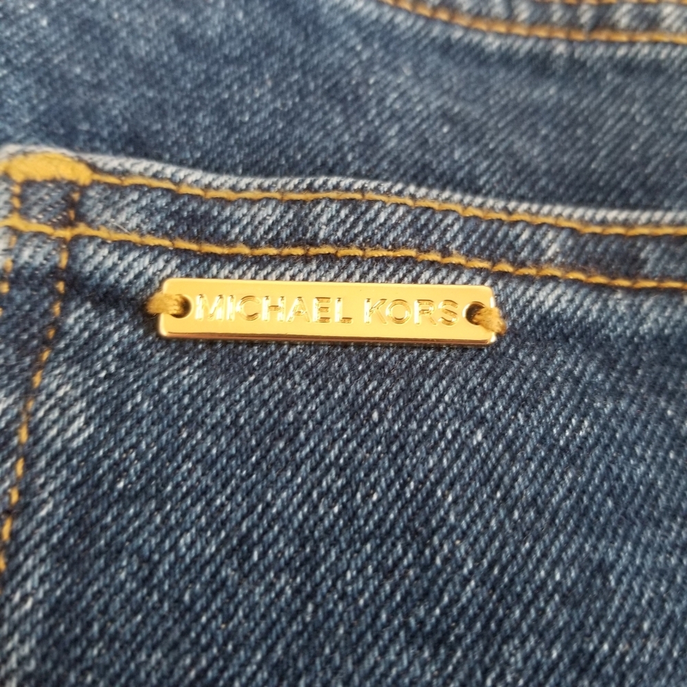 Michael Kors Crop Ankle Slit Jeans Size 10 - Picture 5 of 8